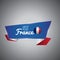 visit france banner. Vector illustration decorative design