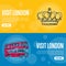 Visit London Touristic Vector Web Banners