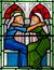 The visitation in stained glass