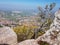 Visiting San Marino Republic. A bird`s eye view from mount Titan