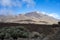 Visiting Teide national park on Tenerife and view on volcanic landscapes, Canary islands, Spain