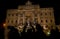 Visiting Trevi Fountain in Rome at night