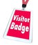 Visitor Badge Tourist Nametag Lanyard Special Temporary Access