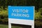 Visitor parking sign