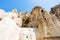 Visitors in ancient Dark Church in Goreme