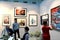 Visitors at the ArtRussia contemporary art exhibition in Moscow`s Gostiny Dvor