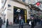 Visitors christmas shoppers pass by JD store in danish capital