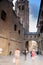 Visitors crowding Cathedral of Toledo Spain