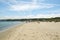 Visitors enjoy leisure activities around well known Studland Bay Beach