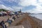 Visitors enjoying Largs Seafront at the Food & Viking Festival