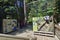 Visitors exploring outside exhibition of the Capilano River Regional Park in North Vancouver,