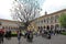 Visitors flock to the cloister of the State University of Milan