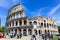 Visitors at great Colosseum, Rome, Italy