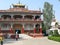 Visitors at Karma Tharjay Chokhorling Tibetan Monastery Bodh Gaya India