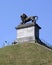 Visitors at Lion\'s Mound, Waterloo, Belgium.