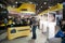 Visitors look at new products on Nikon stand