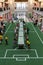 Visitors play table football in the central children\'s store in