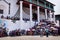 Visitors at the Saint James the Apostle church watching the event for good Friday in Semana Santa, Easter, Santiago Atitlan,