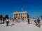 Visitors to the Acropolis and the Parthenon