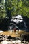 Visitors at Ton Chongfa waterfall. Khao Lak - Lam Ru national park. Phang Nga province. Thailand