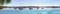 Vista panorama of Parramatta River from Birkenhead Point, Sydney Australia
