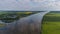 Vistula river near GdaÅ„sk, Poland. Lock in Przegalin.