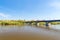 Vistula river and Slasko-Dabrowski bridge in Warsaw.