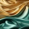 Visual allure: 3D rendering of a dynamic flowing wave cloth background.