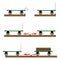 A visual experience in school physics. The mass of bodies. Newton`s Second Law of Motion