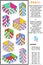 Visual math puzzle or problem, liquid container capacity measuring themed