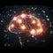 Visualizing Artificial Intelligence Brain\\\'s Synaptic Activity AI Generated Illustration