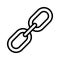 Visually perfect icon of chain link, well designed vector of link