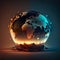 A Visually Stunning Artistic Representation of the Globe Revealing Our Planet\\\'s Allure