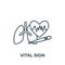 Vital Sign icon. Line simple Health Check icon for templates, web design and infographics