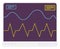 Vital sign monitoring icon. Electronic display with patient heart rate