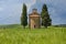 Vitaleta Chapel, Tuscany landscape