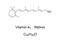 Vitamin A1, also retinol or axerophthol, chemical structure