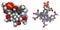 Vitamin B12 (cyanocobalamin) molecule