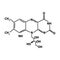 Vitamin B2. riboflavin Molecular chemical formula. Infographics. Vector illustration on isolated background.