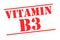 VITAMIN B3 Rubber Stamp