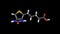 Vitamin B7 molecule render