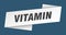 vitamin banner template. vitamin ribbon label.