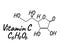 Vitamin C Label and Icon. Chemical Formula and Structure Logo. V