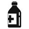 Vitamin cough syrup icon, simple style