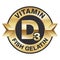 Vitamin D3 Fish Gelatin - golden icon for labeling