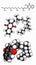 Vitamin K K1, phylloquinone, phytomenadione molecule.