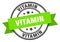 vitamin label. vitamin round band sign.