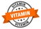 vitamin label. vitamin round band sign.
