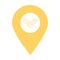 Vitamin location map pin icon. Element of map point for mobile concept and web apps. Icon for website design and development, app