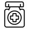 Vitamin medicine icon, outline style